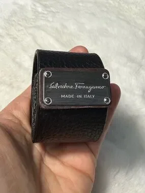 Salvatore Ferragamo | Jewelry | Salvatore Ferragamo Upcycled Black ...